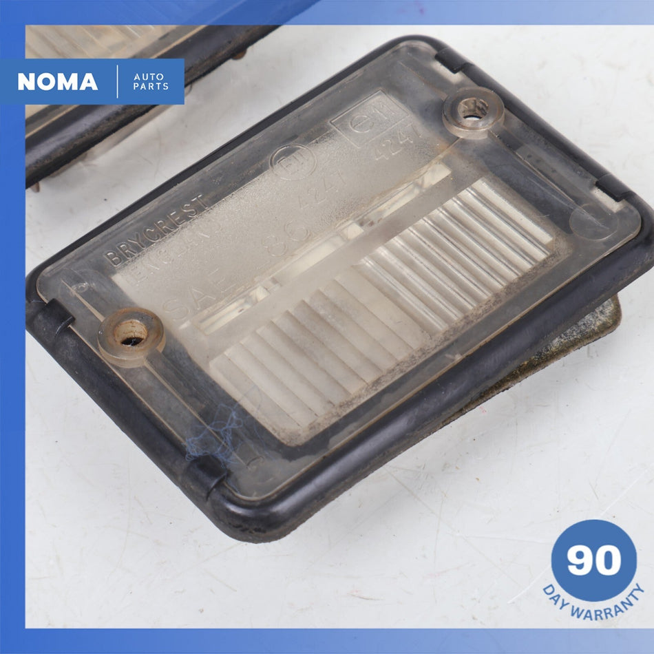 92-96 Jaguar XJS Series 3 Rear License Plate Light Lamp Set of 2 OEM