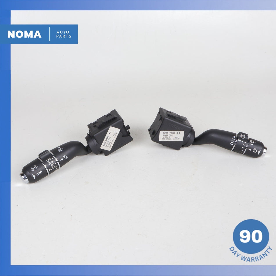 10-22 Jaguar X351 XJ F-Type Headlight Turn Signal Wiper Control Switch Set OEM