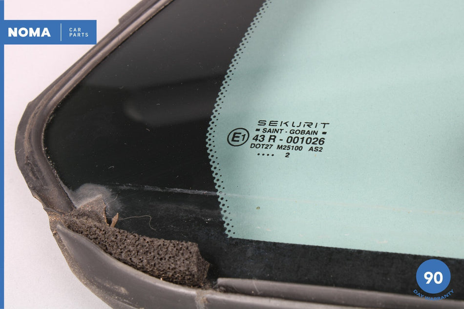 04-09 Jaguar XJ8 XJR VDP X350 X358 Rear Right Side Quarter Door Window Glass OEM