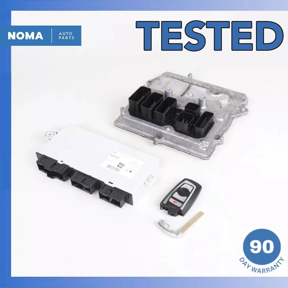 12-16 BMW ActiveHybrid 5 7 DME ECU Engine Computer CAS Module Key Set OEM