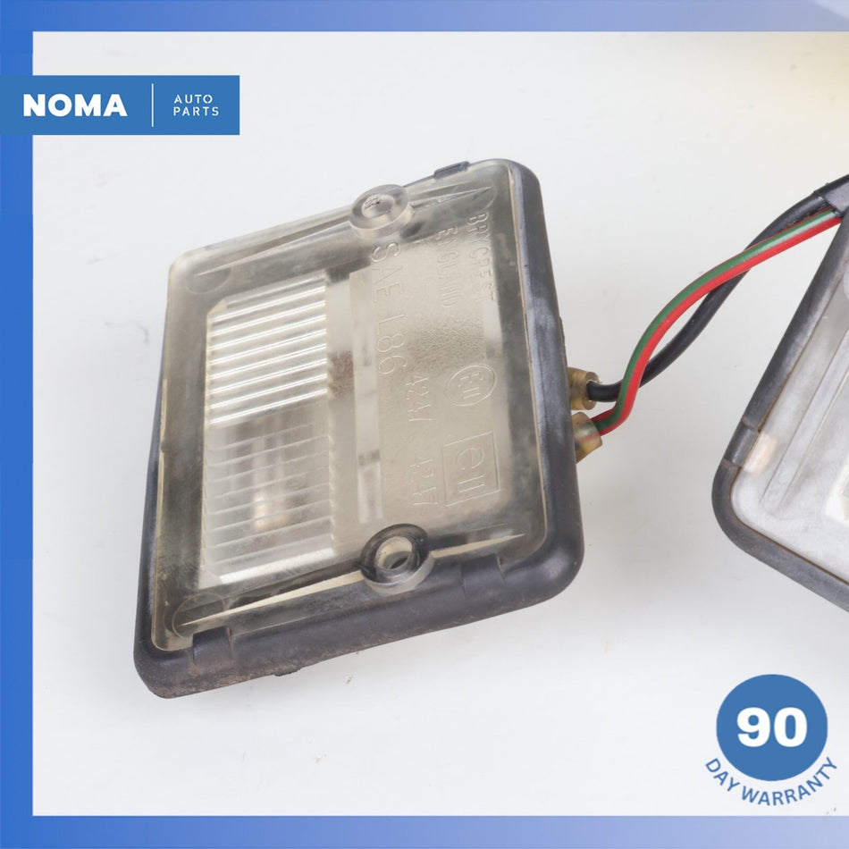 92-96 Jaguar XJS Series 3 Rear License Plate Light Lamp Set w/ Harness OEM