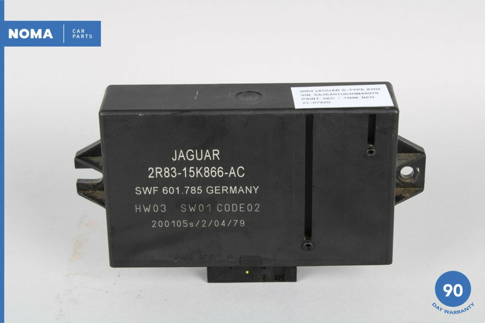 01-04 S-Type X202 Rear Parking Assist Control Module Unit 2R8315K866AC OEM