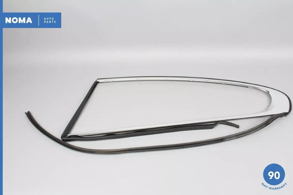 09-15 Jaguar X250 XF XFR Rear Left Side Door Window Exterior Molding w/ Seal OEM