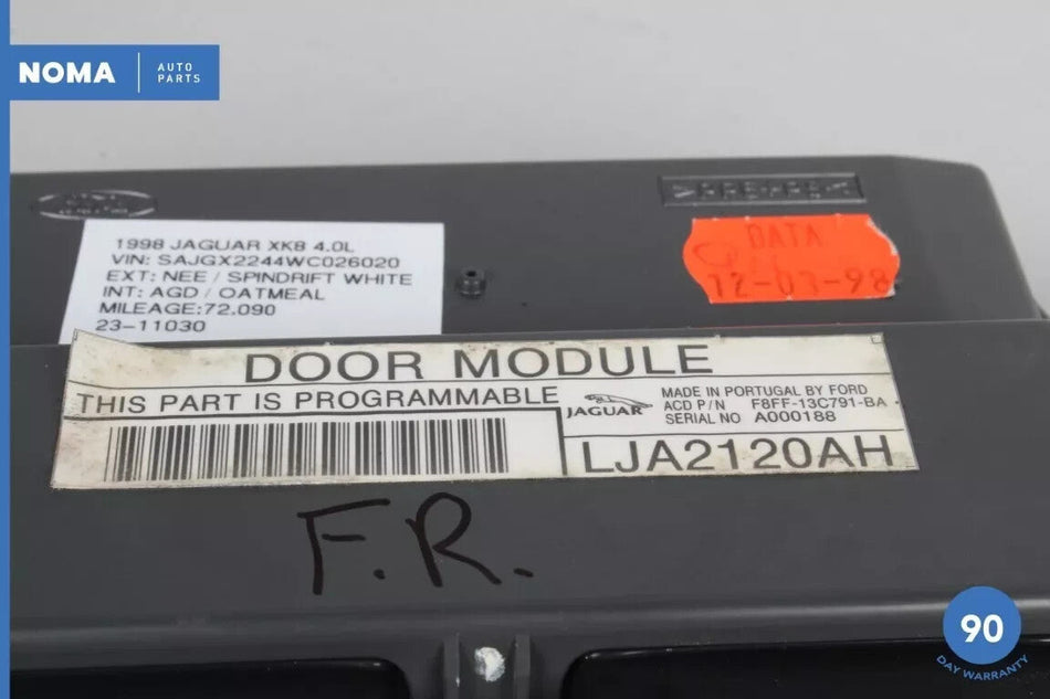 98-00 Jaguar X100 XK8 Right or Left Side Door Control Module LJA2120AH OEM 72k