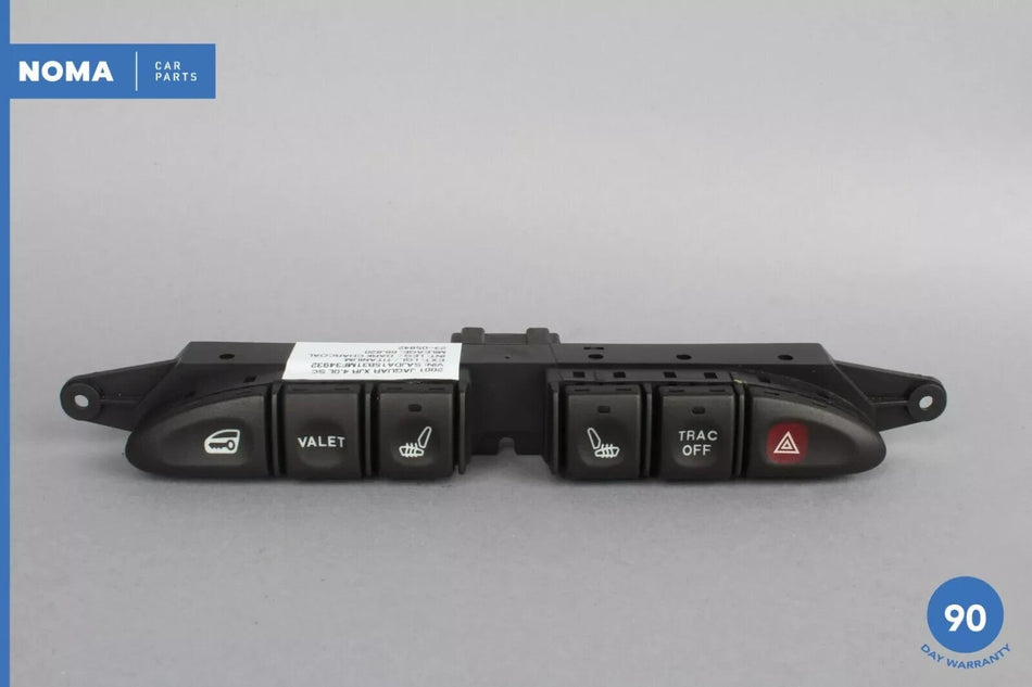 98-03 Jaguar X308 XJR Lock Valet Traction Hazard Heated Seat Switch Panel OEM