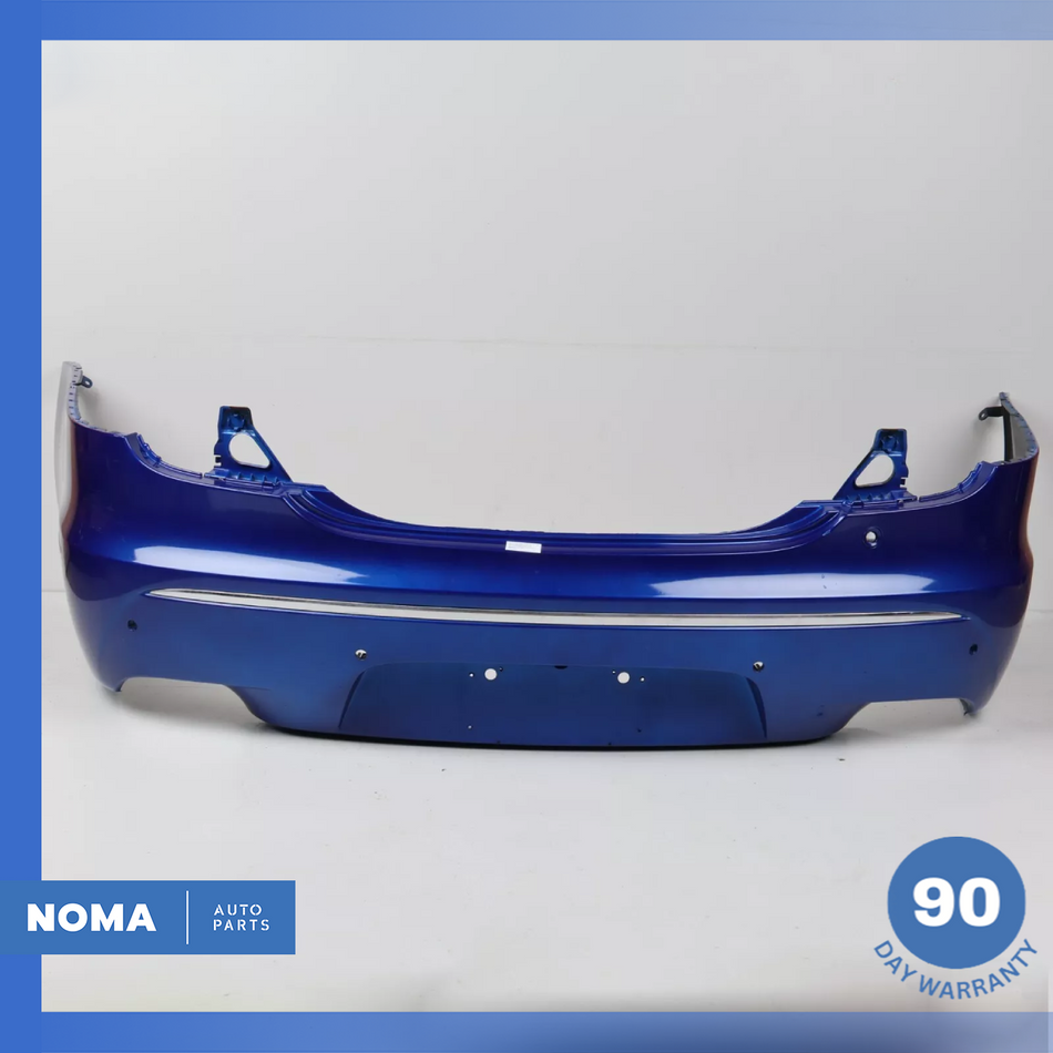 10-15 Jaguar XJ XJL X351 Rear Back Bumper Cover AW9317A958AA Blue OEM