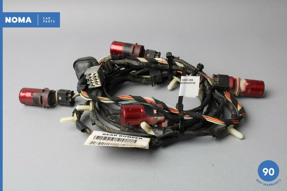 04-05 Jaguar XJ8 XJR Vanden Plas X350 Rear Bumper Wiring Harness w/ Sensors OEM