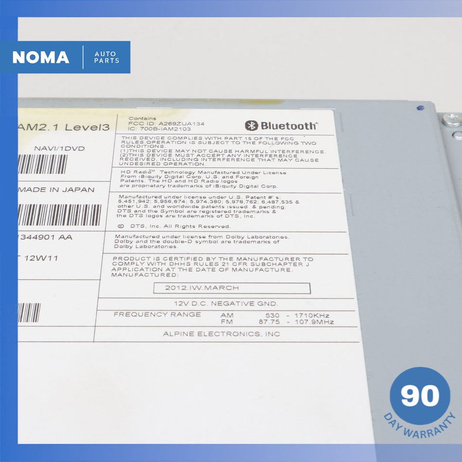 09-24 Land Rover Evoque L538 Audio Radio Receiver Head Unit AM FM CD Player OEM