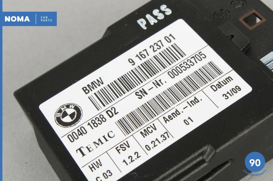 06-13 BMW 335i E92 E93 Front Right Side LCPA Seat Belt Control Module OEM