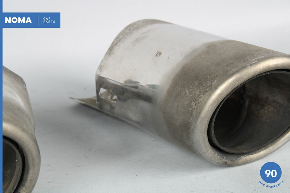 04-07 Jaguar X350 XJ8 VanderPlas Rear Left Right Side Exhaust Tip Set of 2 OEM