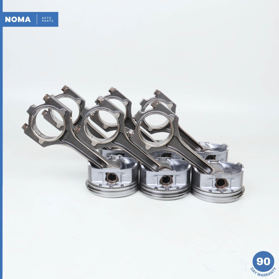 00-08 Jaguar X204 S-Type AJ6 3.0 Engine Motor Piston Connecting Rod Set of 6 OEM