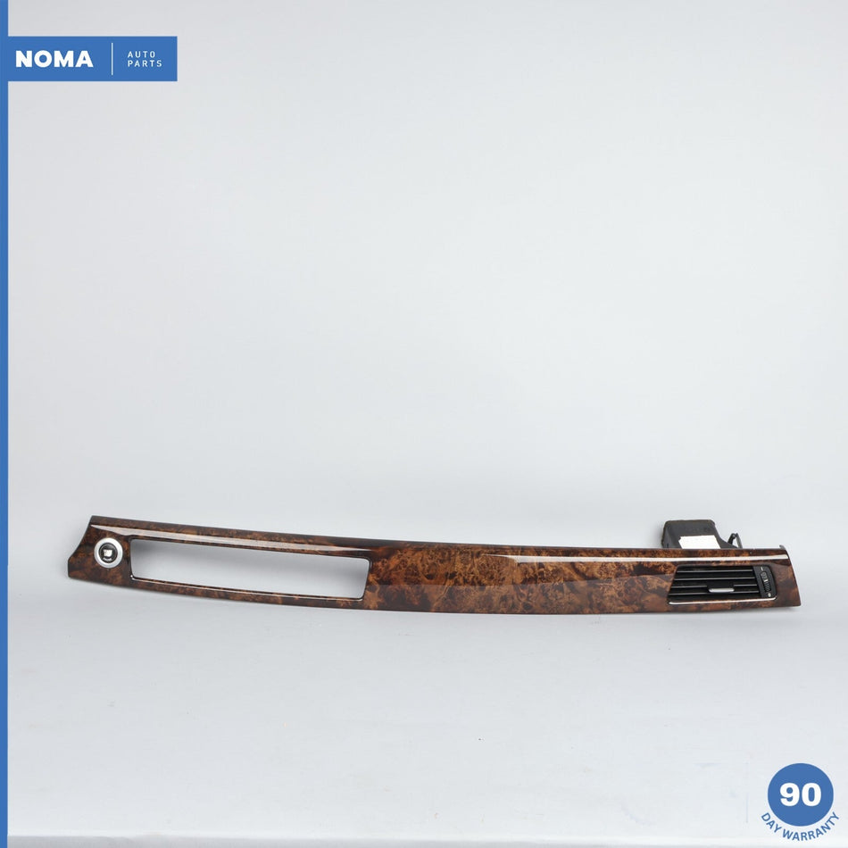 07-13 BMW 335i E92 Front Upper Center Dash Board Wood Trim Panel 7132851 OEM