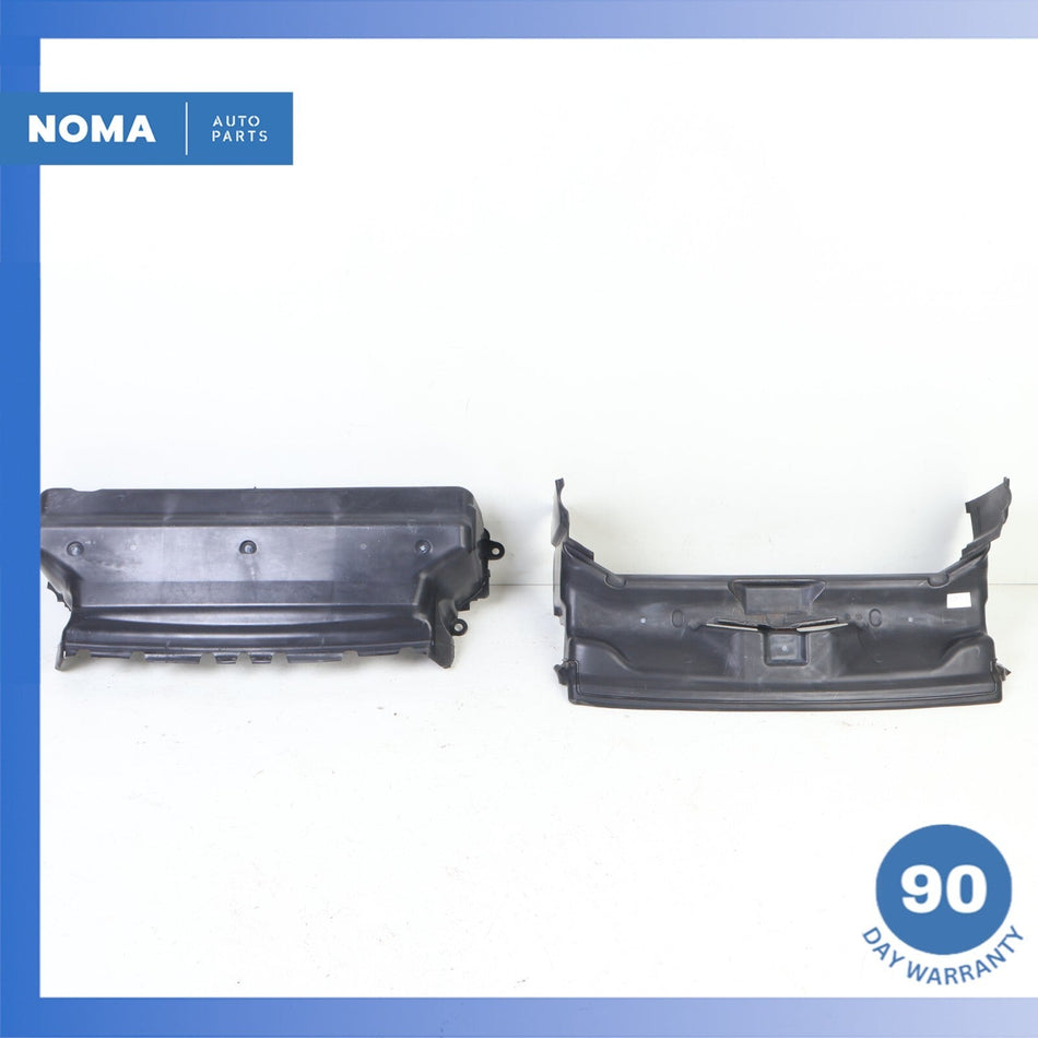 10-15 Jaguar X351 XJ XJR Engine Motor Cooling Radiator Deflector Set OEM