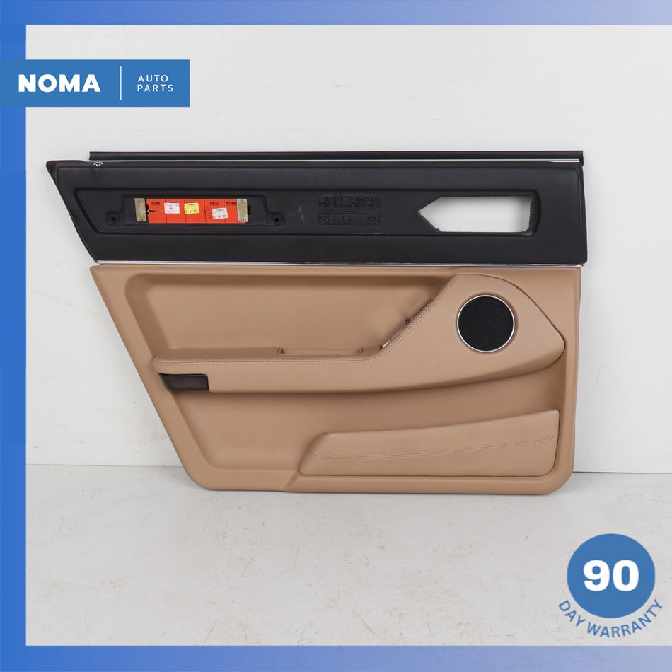 86-92 Jaguar XJ40 XJ6 XJ12 Rear Left Side Interior Door Panel Trim Beige OEM