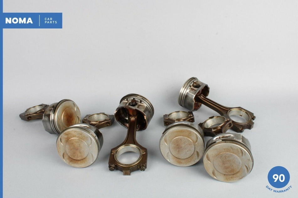 00-08 Jaguar X202 S-Type AJ6 3.0 Engine Motor Piston Connecting Rod Set of 6 OEM