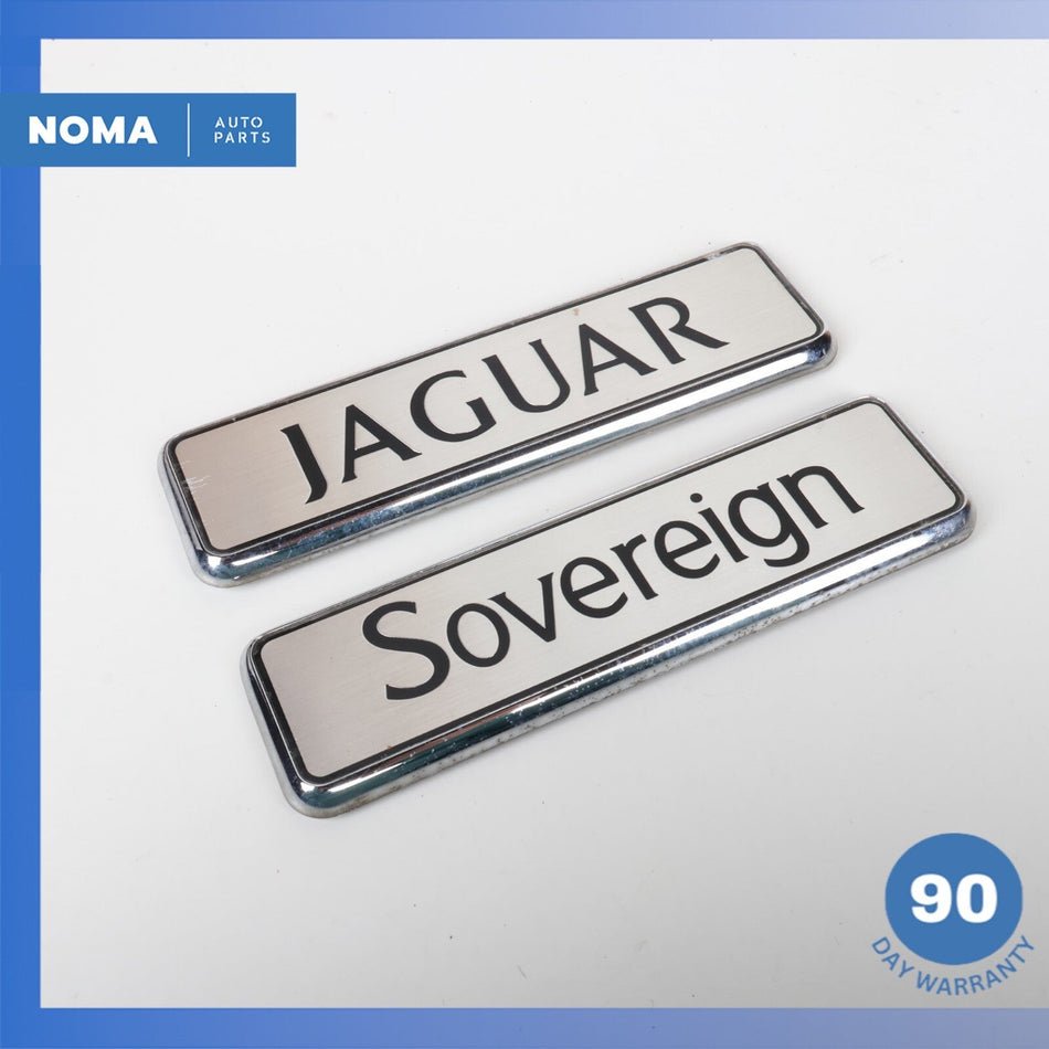 1992 Jaguar XJ40 XJ6 Trunk Boot Lid Logo Emblem Badge Set BEC10677 OEM