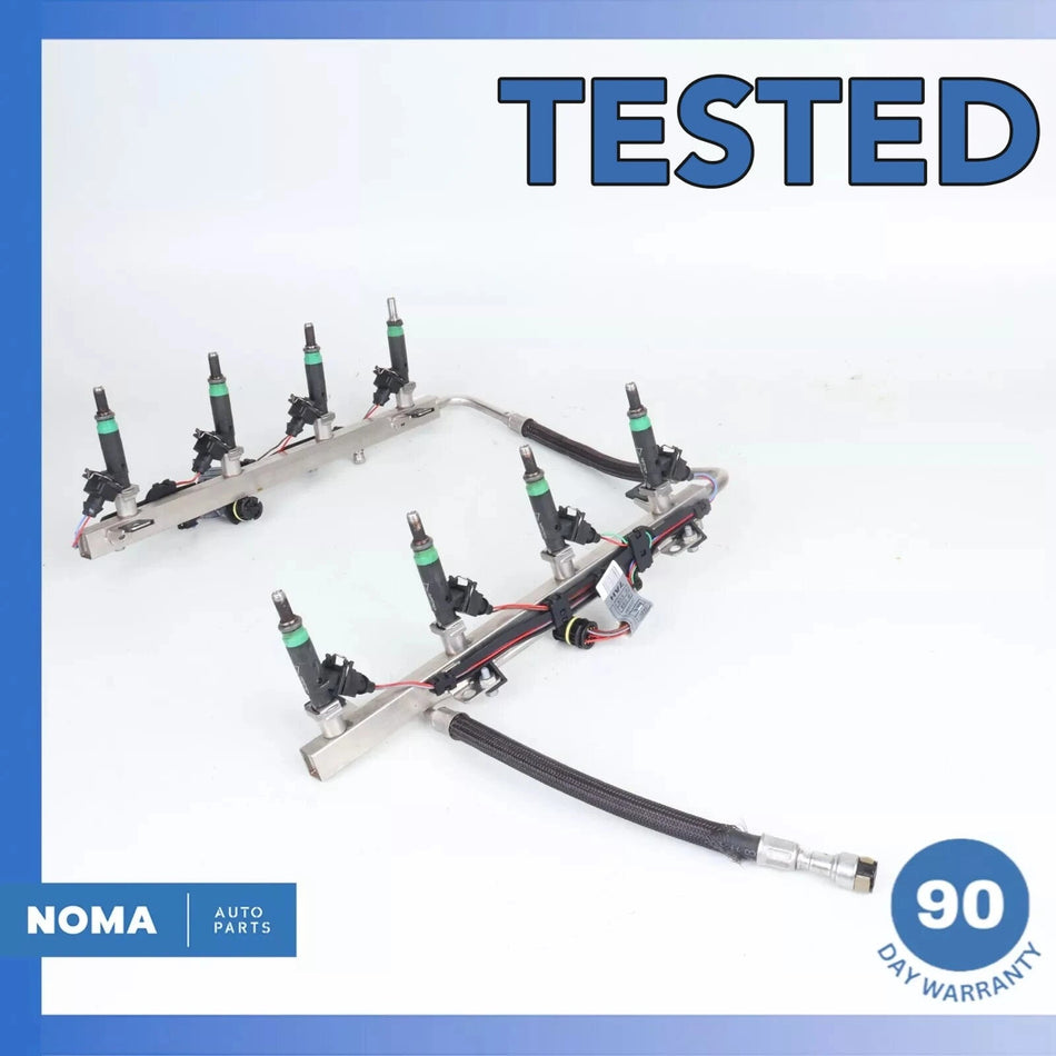 02-06 BMW E66 745Li 645Ci N62B44 4.4L Engine Fuel Injection Rail Set OEM