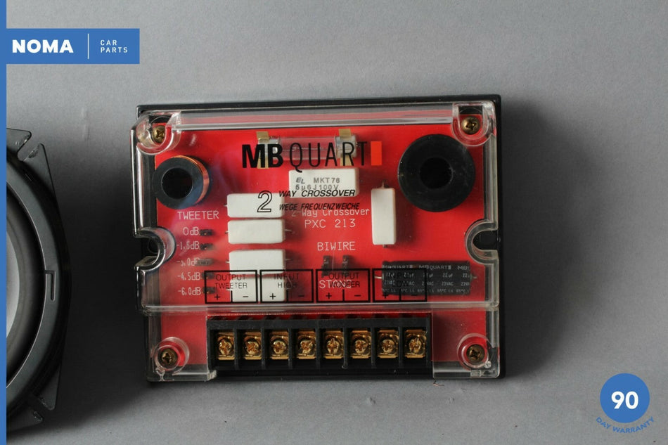 99-02 BMW Z3 E36 Radio Audio Amplifier w/ Door Speaker & Crossover Set Hertz