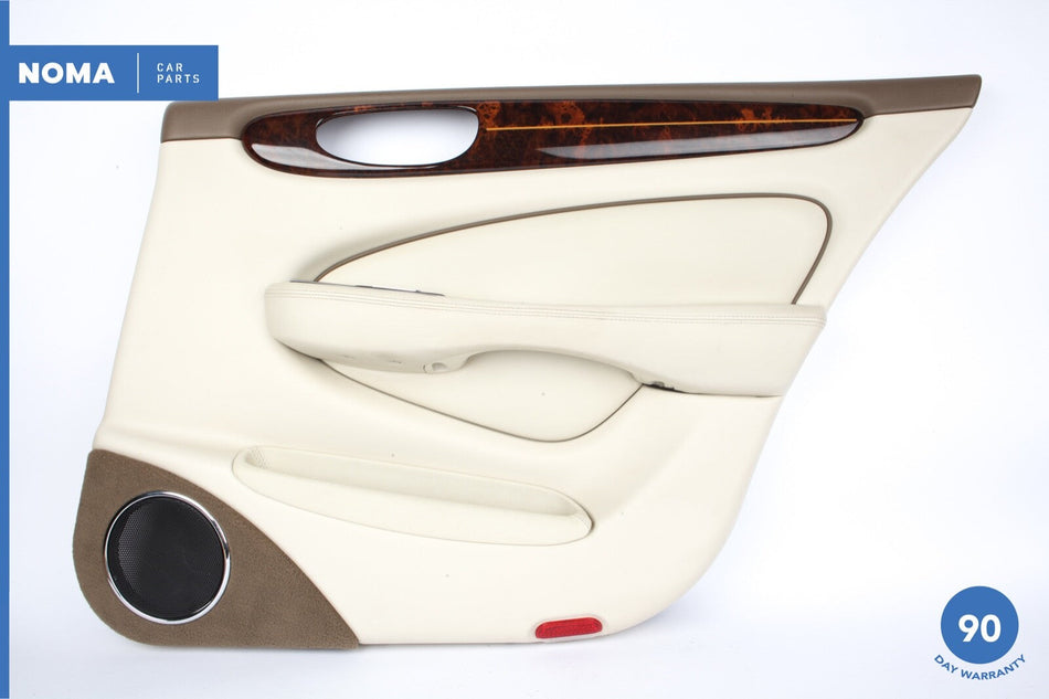 04-07 Jaguar XJ8 X350 LWB Rear Right Side Door Panel w/ Sunblind NED Ivory OEM