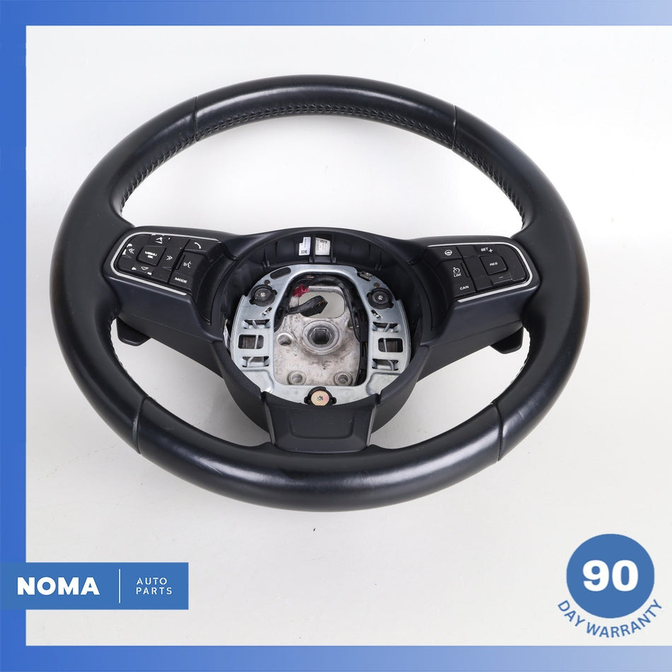 16-21 Jaguar X760 XE F-Pace XF Steering Wheel w/ Paddle Shifters Black OEM