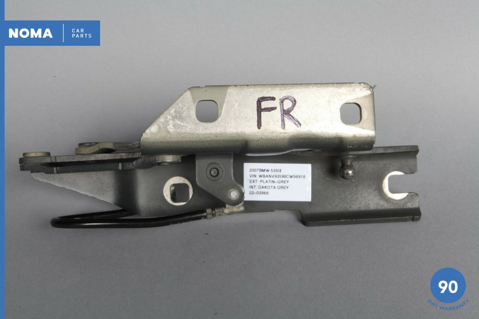04-10 BMW 530i 535xi E60 E61 Front Right Passenger Side Hood Bonnet Hinge OEM