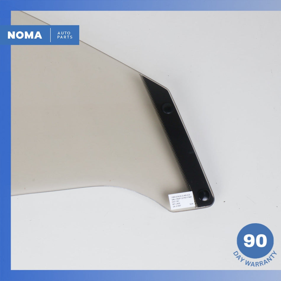 90-94 Lexus UCF10 LS400 Front Right Passenger Side Door Window Glass OEM