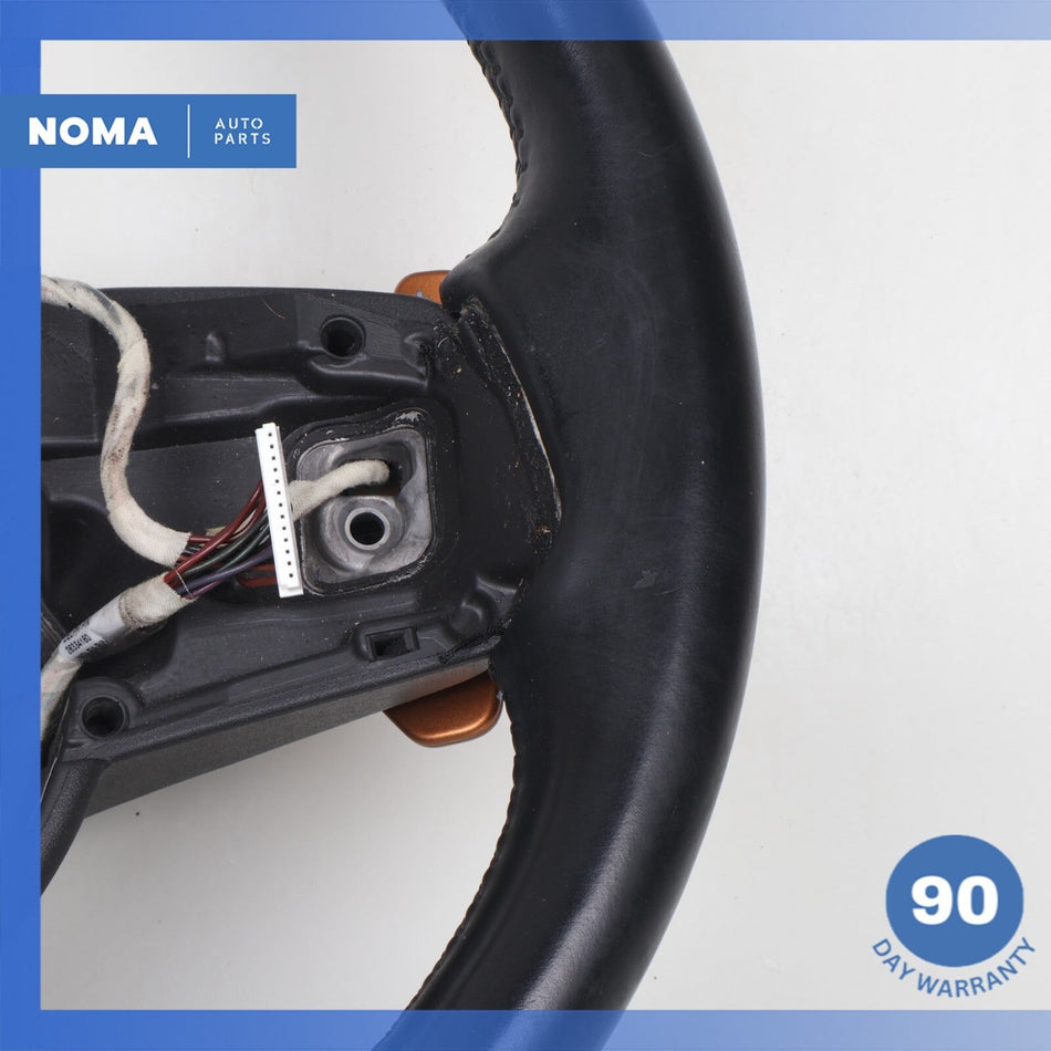 14-20 Jaguar X152 F-Type Steering Wheel w/ Paddle Shifters Black OEM 85k