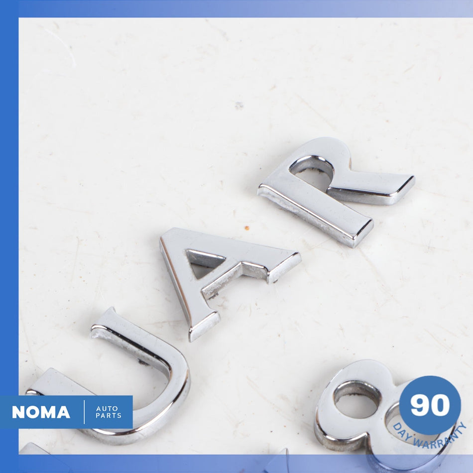 99-02 Jaguar X100 XK8 Trunk Boot Lid Logo Emblem Badge Set OEM