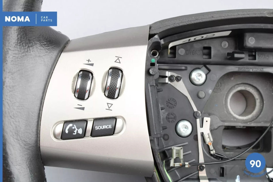 07-09 Jaguar X150 XK XKR Steering Wheel w/ Paddle Shifters Black 6W833L598DD OEM
