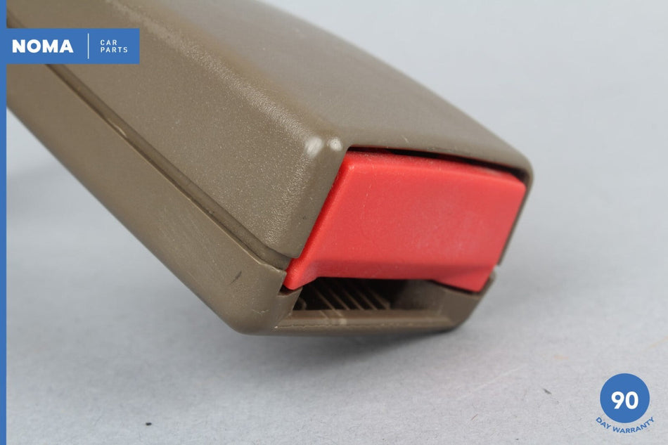 06-09 Jaguar XJ8 XJR VDP X358 Rear Left Driver Seat Belt Buckle AMB Mocha OEM