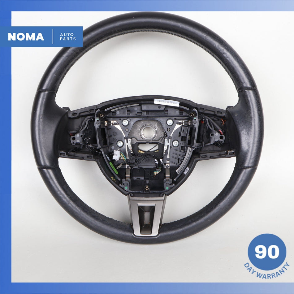 07-11 Jaguar X150 XK XF Steering Wheel w/ Paddle Shifters Black 7W833L598DA OEM