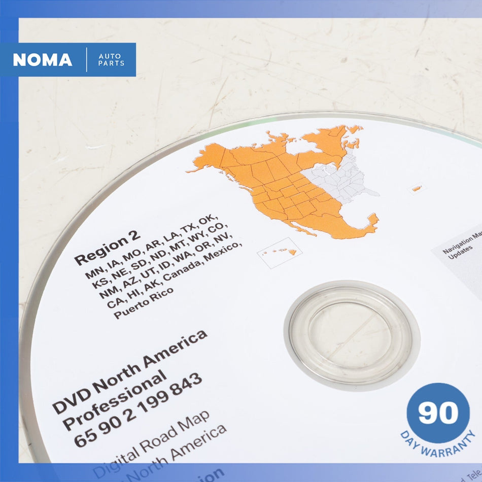 2008 BMW E64 650i Navigation System Disc DVD USA Canada 65902199843 OEM