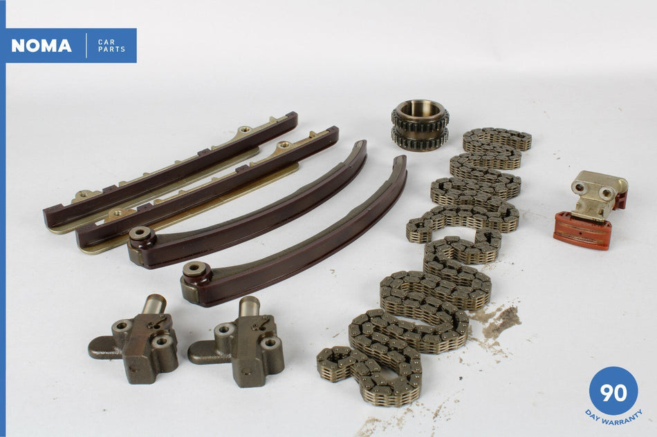 03-08 Jaguar X202 S-Type Engine Timing Chain w/ Guide Rails & Tensioner Set OEM