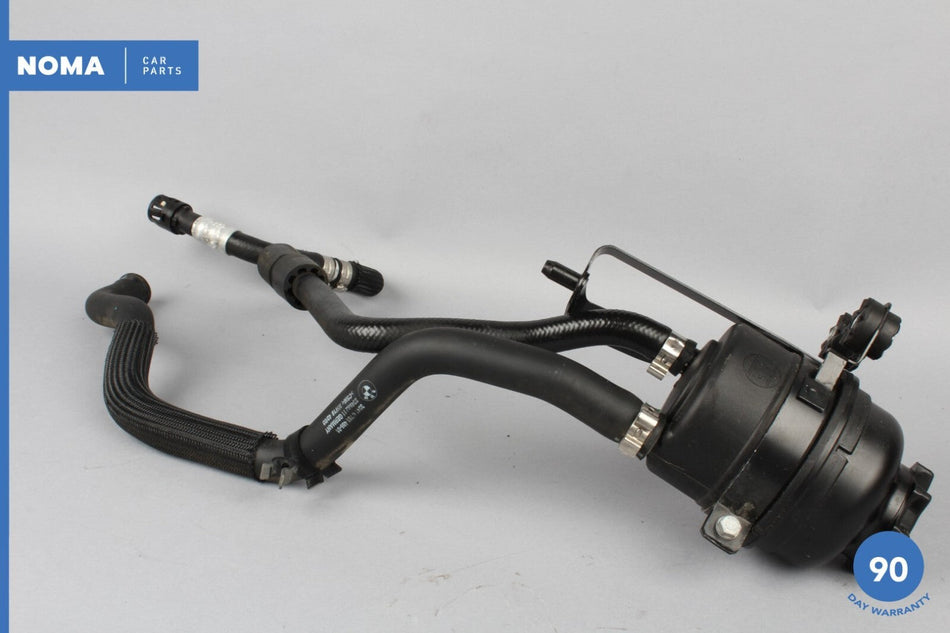 04-10 BMW 530i E60 E61 P/S Power Steering Fluid Reservoir w/ Hose Tube OEM