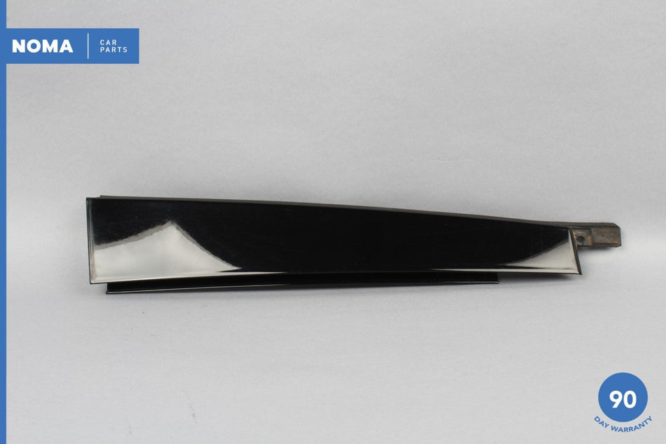 00-02 Jaguar S-Type X200 Rear Left Side Outer Door B-Pillar Molding Black OEM