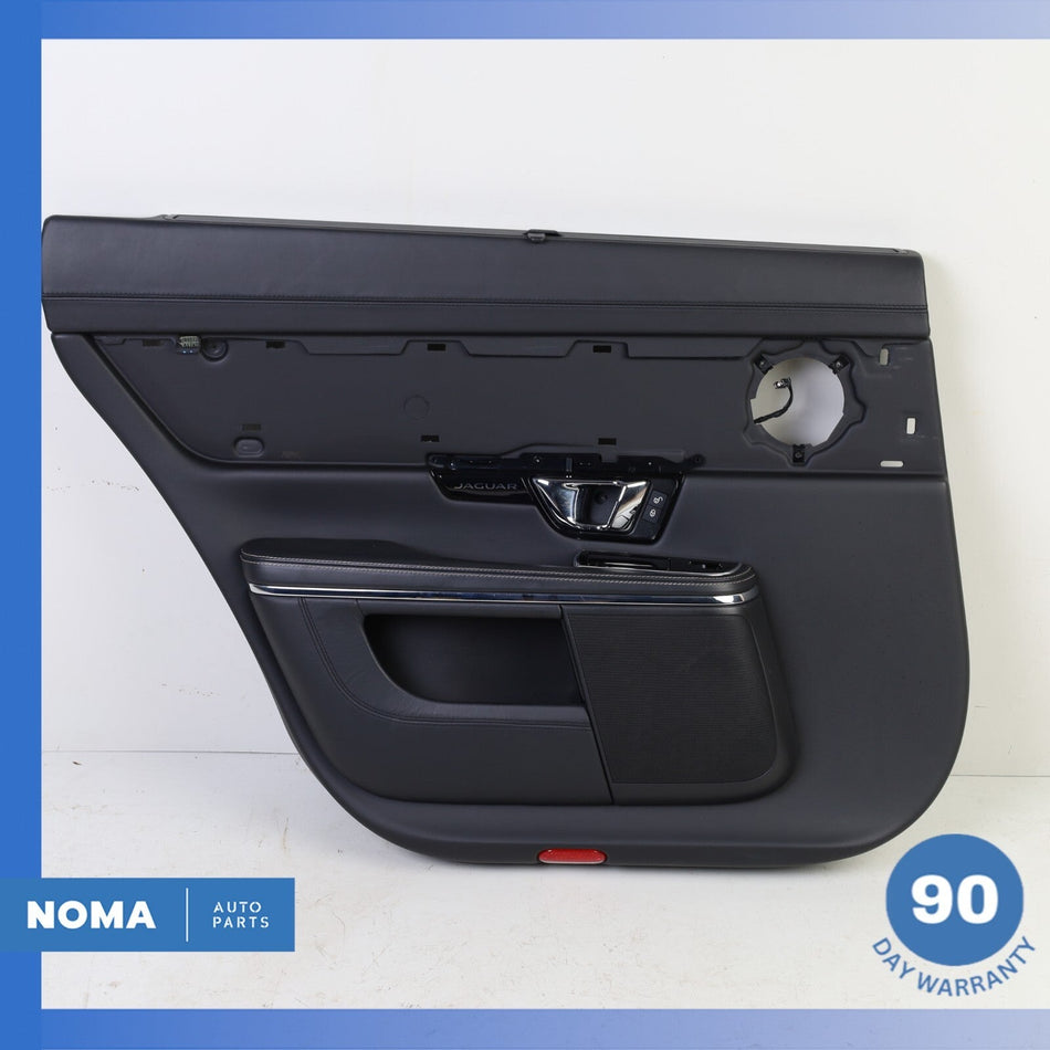 14-19 Jaguar X351 XJL Rear Left Driver Side Interior Door Panel Trim Black OEM