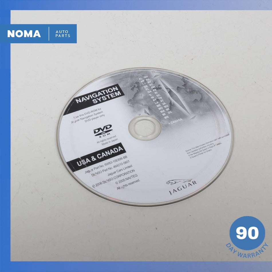 2007 Jaguar X150 XK Navigation System Disc DVD USA Canada 6W8310E898BB OEM