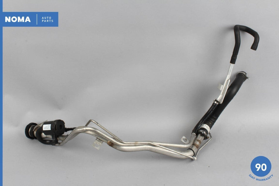 10-18 Jaguar XJ XJL X351 S/C Fuel Tank Filler Neck Tube Pipe Line w/ Valve OEM