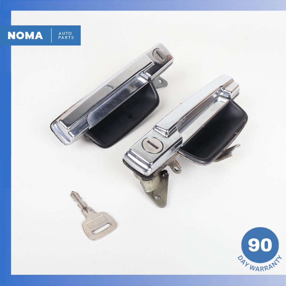 89-92 Jaguar XJS Series 3 Left & Right Exterior Door Handle Set w/ Key OEM