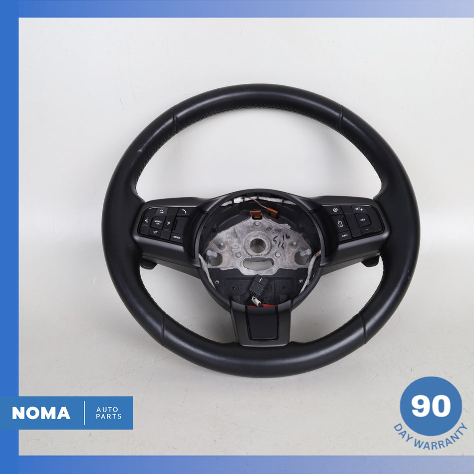 14-20 Jaguar X152 F-Type Steering Wheel w/ Paddle Shifters Black OEM 39k