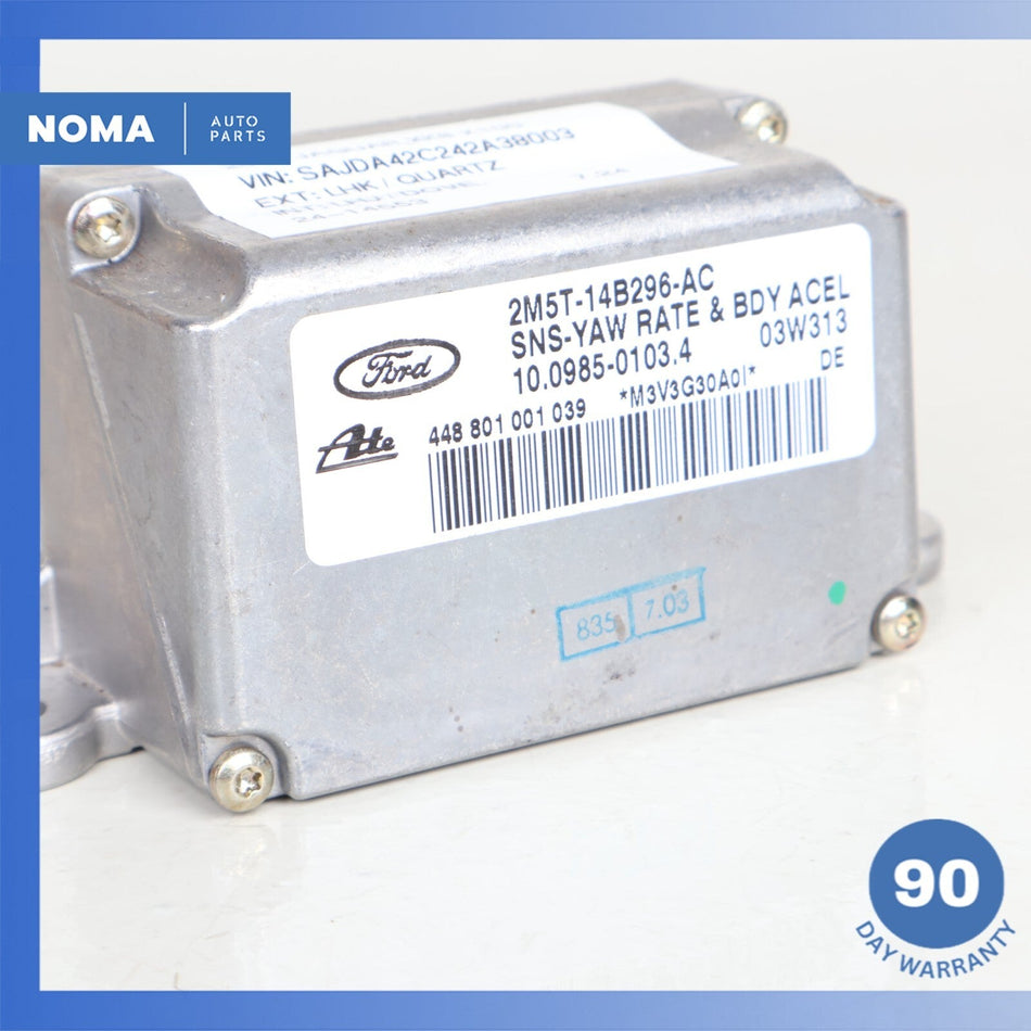 2004 Jaguar X100 XK8 Turn Yaw Rate Body Acceleration Sensor 2M5T14B296AC OEM