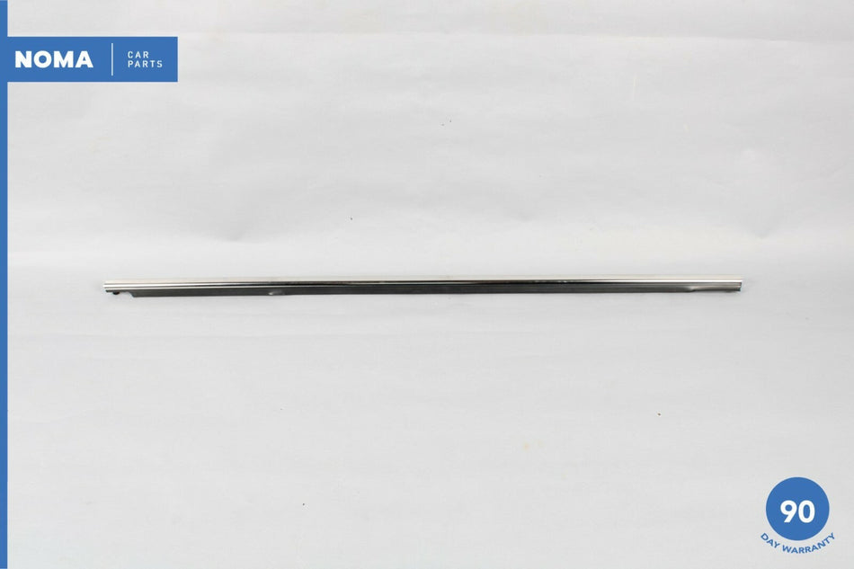 09-12 Hyundai Genesis Rear Left Door Window Weatherstrip Molding Chrome OEM