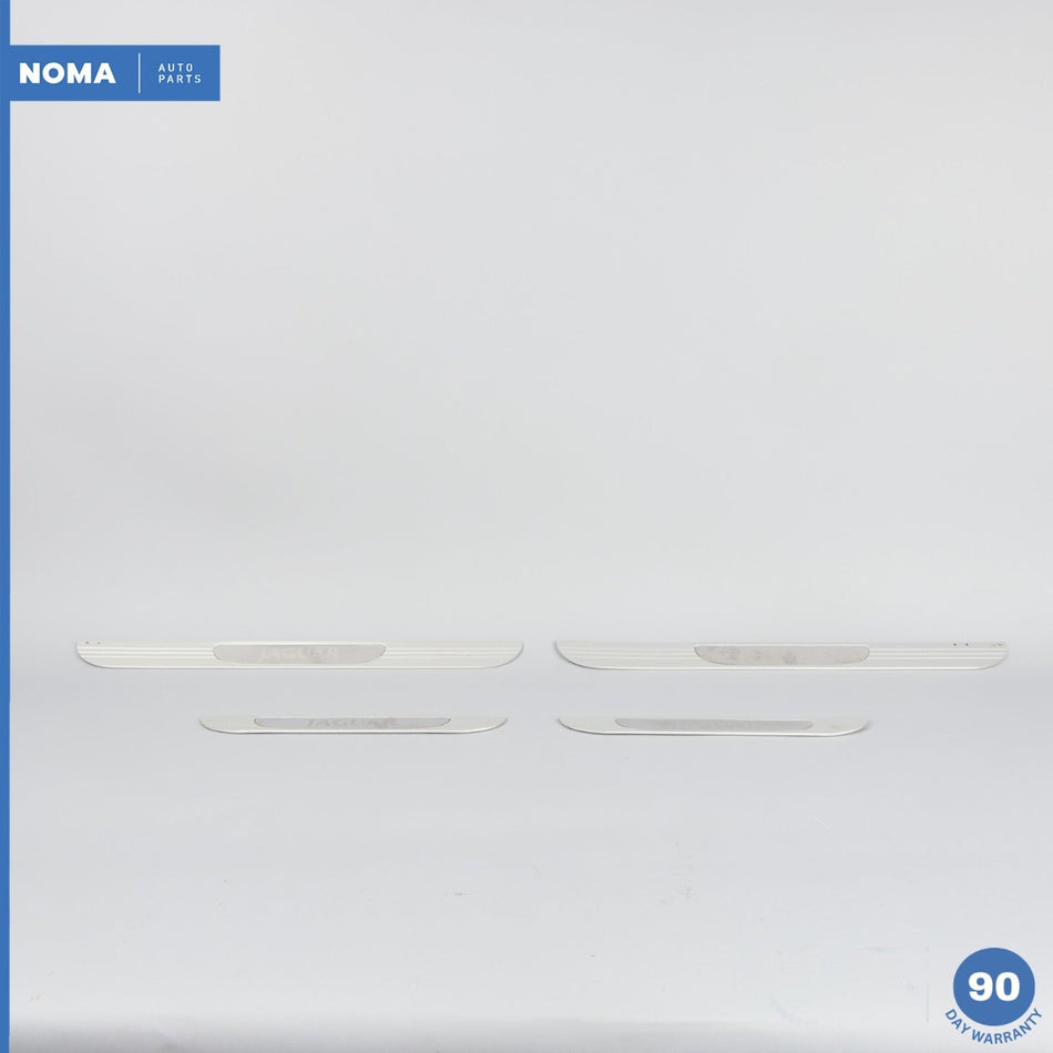 04-09 Jaguar XJ8 Vanden Plas X350 SWB Door Tread Scuff Plate Trim Set Of 4 OEM