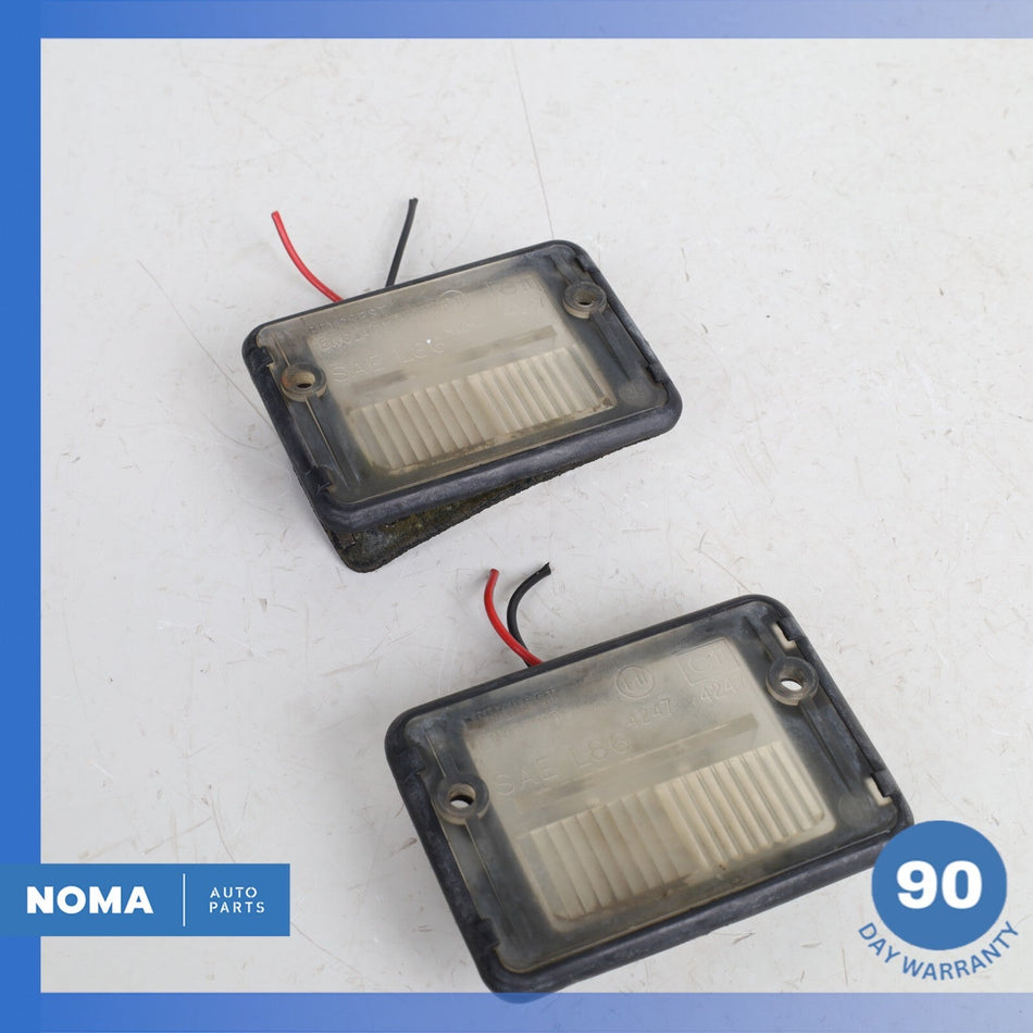 92-96 Jaguar XJS Series 3 Rear License Plate Light Lamp Set of 2 OEM