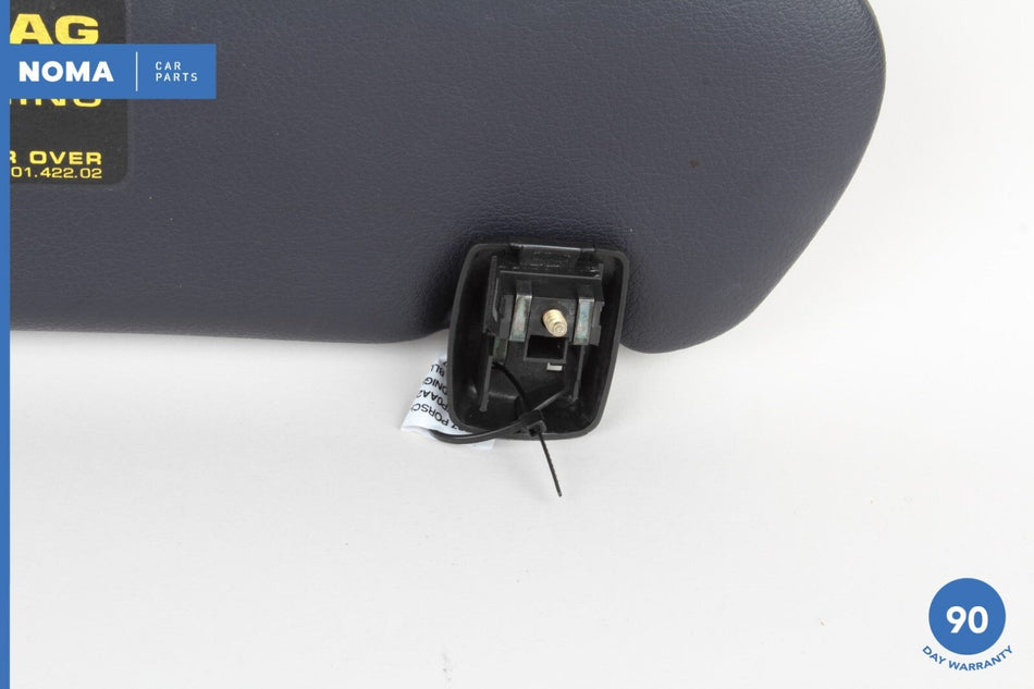 06-12 Porsche Cayman 987C Front Left Driver Side Sun Visor w/ Mirror Blue OEM