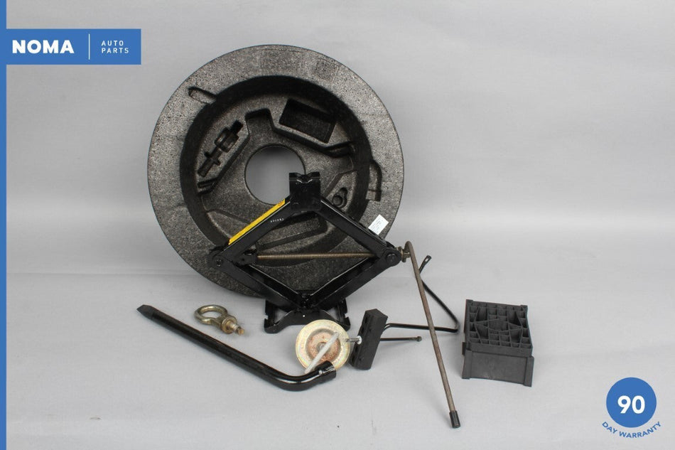03-08 Jaguar S-Type X204 Emergency Spare Jack Tool Kit w/ Tray 1R8A17B043AD OEM