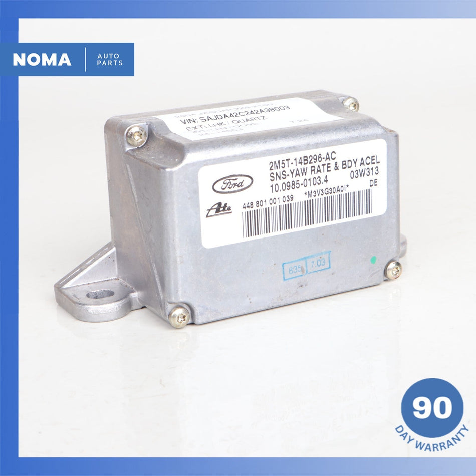 2004 Jaguar X100 XK8 Turn Yaw Rate Body Acceleration Sensor 2M5T14B296AC OEM