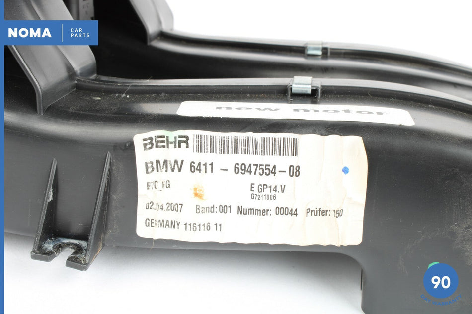07-13 BMW X5 E70 X6 E71 HVAC A/C Rear Center Console Blower Motor Assembly OEM