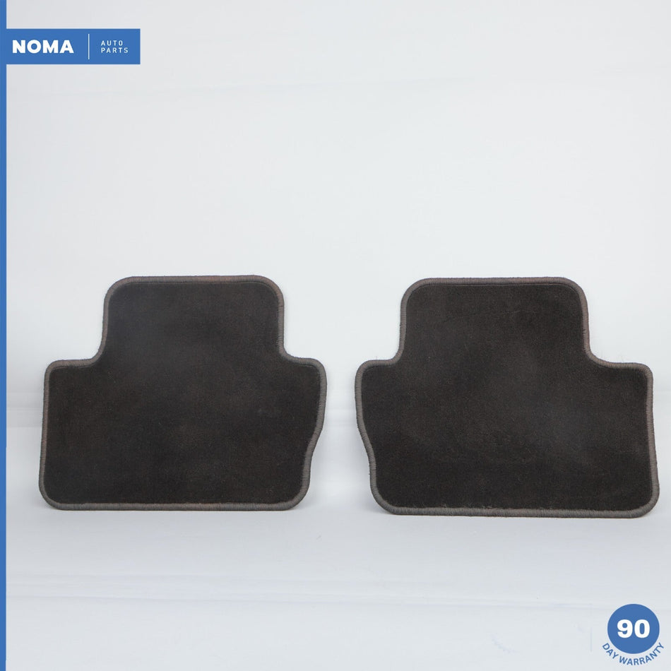 03-04 Jaguar S-Type R X202 Rear Left & Right Floor Mat Trim Set Gray LFN OEM