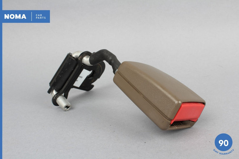 06-09 Jaguar XJ8 XJR VDP X358 Rear Left Driver Seat Belt Buckle AMB Mocha OEM